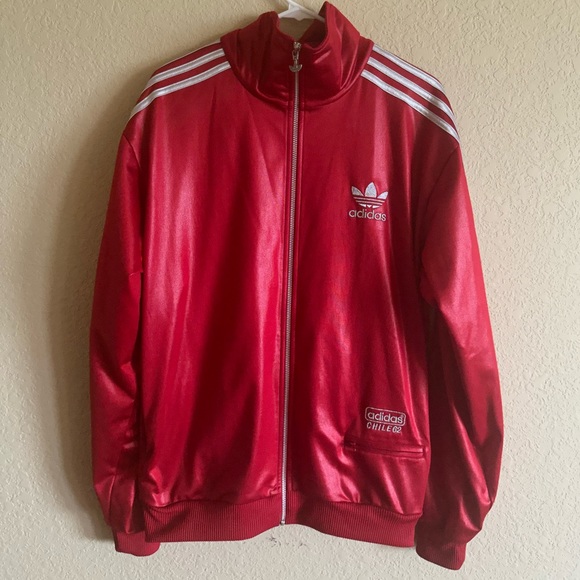Adidas Vintage Originals Red Track Jacket Men’s L/XL - Picture 1 of 2